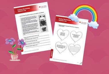 Festival Worksheets: Valentine's Day